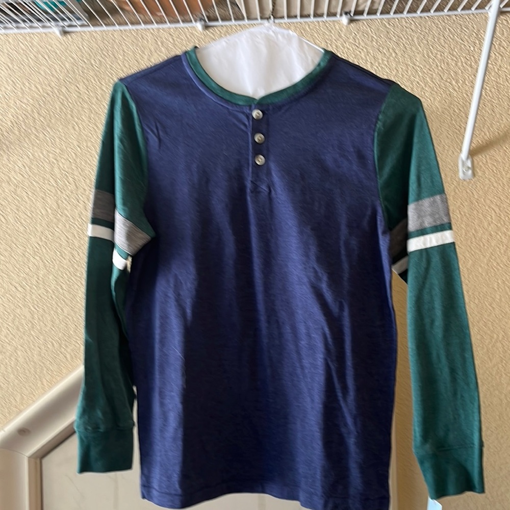 Cat & Jack Boys Long Sleeve Shirt- Size Youth XL- NEW